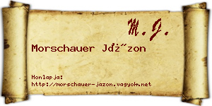 Morschauer Jázon névjegykártya